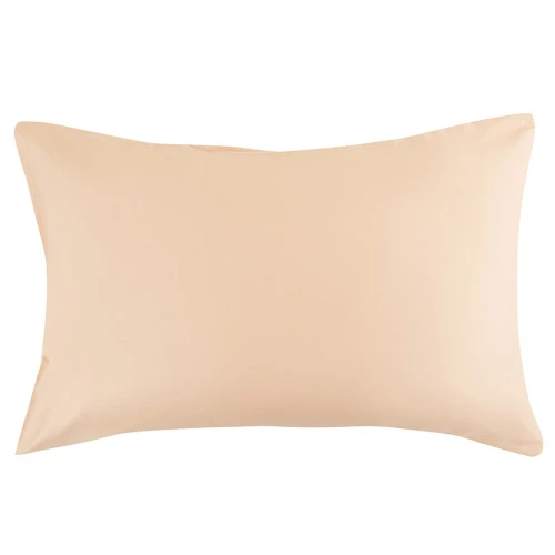 Набор из двух наволочек из сатина бежево-розового из коллекции essential, 50х70 см