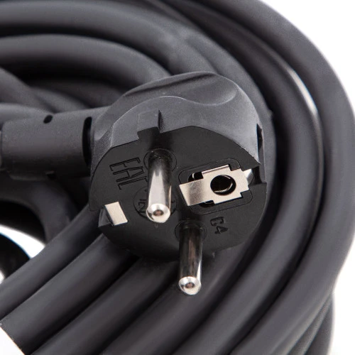 Удлинитель силовой 20 м, 16 А, тип УХз16, КГ 3 x 2.5 мм, 1 розетка, Сибртех