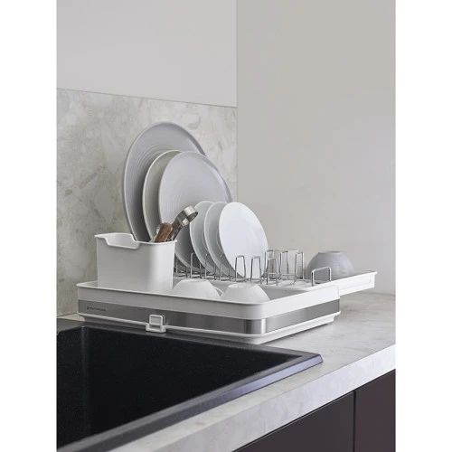 Сушилка для посуды atle раздвижная большая, белая