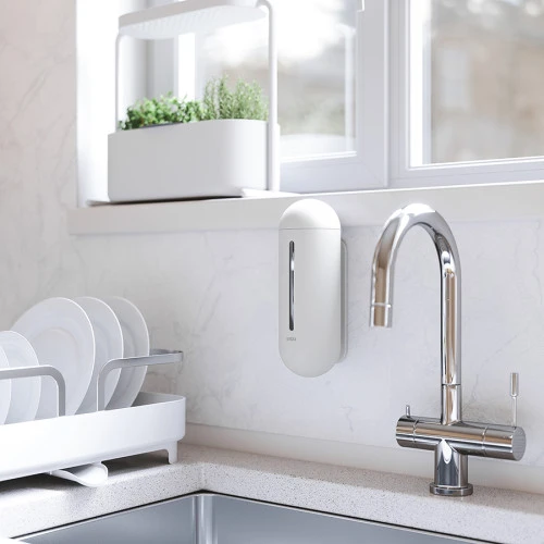 Диспенсер настенный для жидкого мыла penguin, 443 мл, белый