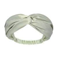 Повязка для волос из натурального шелка мятного цвета из коллекции essential