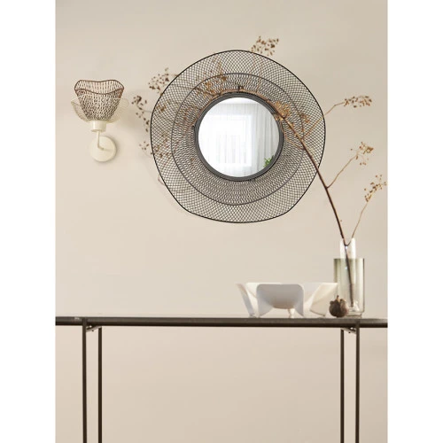 Светильник настенный vinger, 25х30х33 см, белый/золотой