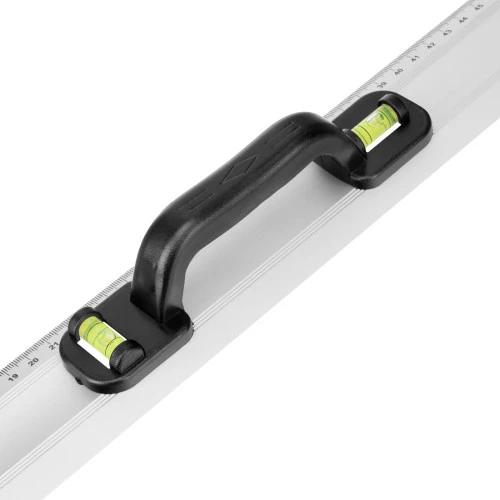 Линейка-уровень, 600 мм, металлическая, пластмассовая ручка 2 глазка Matrix