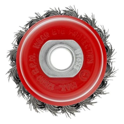 Щетка для УШМ, 65 мм, М14, "чашка", крученая проволока 0.5 мм Matrix