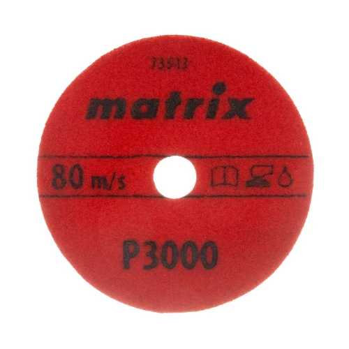 Алмазный гибкий шлифовальный круг, 100 мм, P3000, мокрое шлифование, 5 шт. Matrix