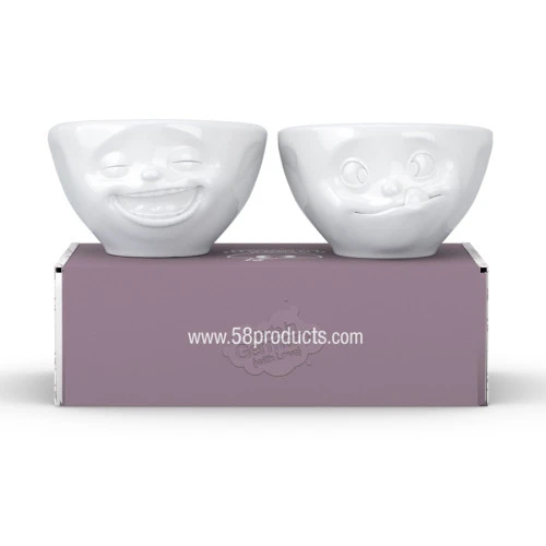 Набор чаш laughing & tasty, 100 мл, белый, 2 шт.