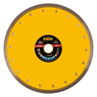 Диск алмазный отрезной 230 х 22,2мм, сплошной, супертонкий, горячий пресс, сухой/мокрый рез Denzel