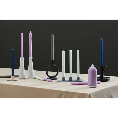 Свеча декоративная цвета лаванды из коллекции edge, 16,5см
