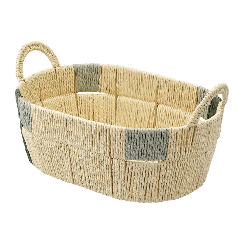 Корзина плетеная овальная bodhran sage из коллекции ethnic, размер s