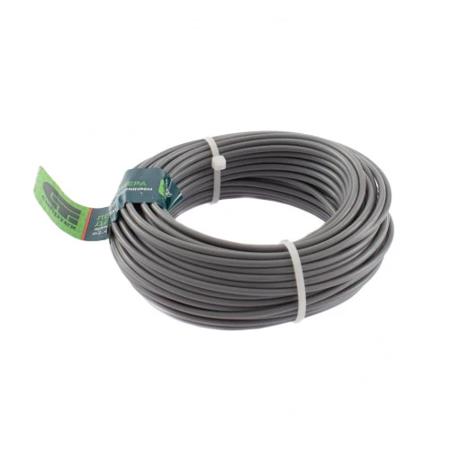 Леска для триммера круглая, армированная алюминием, 2.4 мм х 15 м, Сибртех