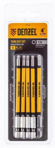 Бита T20x100 мм, 5 шт. Denzel