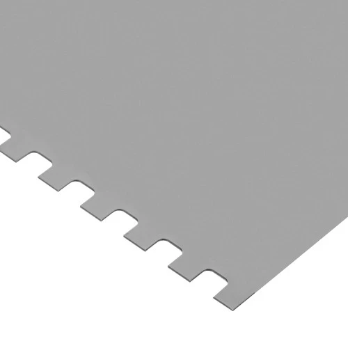 Шпатель из нержавеющей стали, 100 мм, зуб 4 х 4 мм, пластмассовая ручка Сибртех