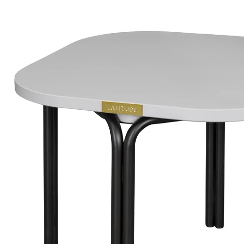 Столик кофейный ror, 50х50 см, черный/серый