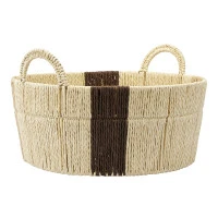 Корзина плетеная круглая bodhran chocolate из коллекции ethnic, размер s