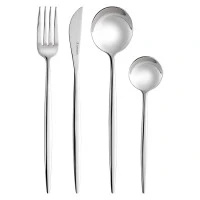 Набор столовых приборов globe, серебристые, 16 пред.