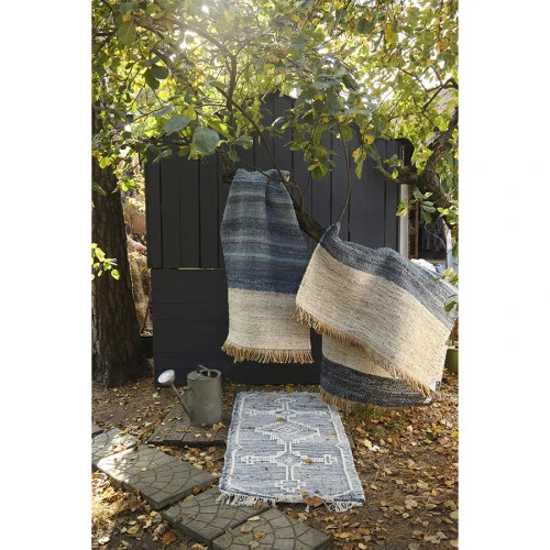 Ковер из шерсти и денима jammu из коллекции ethnic, 70x160см