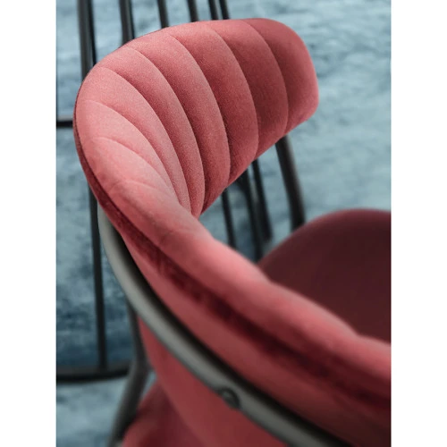 Стул stefany, велюр, винный