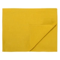 Дорожка на стол из стираного льна горчичного цвета из коллекции essential, 45х150 см