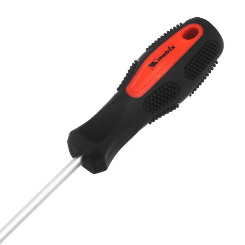 Отвертка Anti-Slip, SL4 х 100 мм, CrV, двухкомпонентная рукоятка Matrix