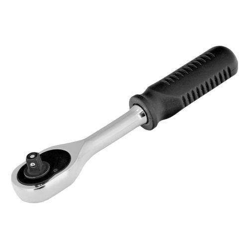 Ключ-трещотка 1/4", 45 зубьев, с быстрым сбросом, CrV, хром Сибртех