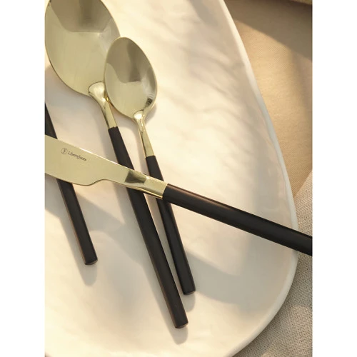 Набор столовых приборов duality, золотистые, 16 пред.