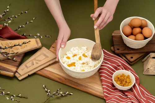 Миска для смешивания birds of paradise, 1,5 л, кремовая