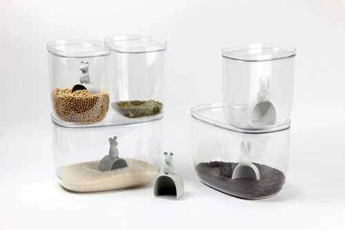 Контейнер с мерной ложкой lucky mouse, 3,5 л