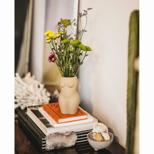 Ваза для цветов body, white, 18,8 см