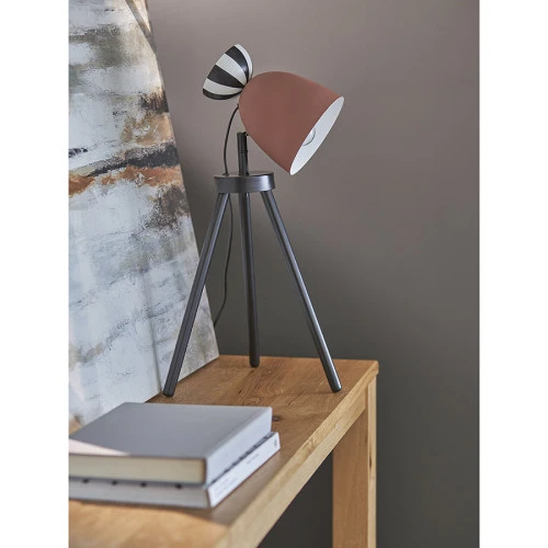 Светильник настольный anniken, D20х58 см, терракотовый