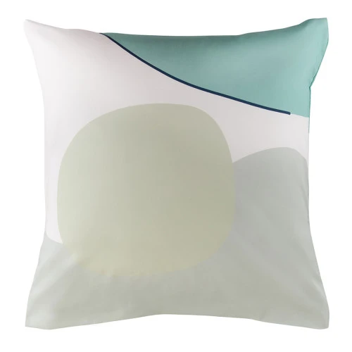 Набор из двух наволочек из сатина  мятного цвета с авторским принтом из коллекции freak fruit, 70х70 см