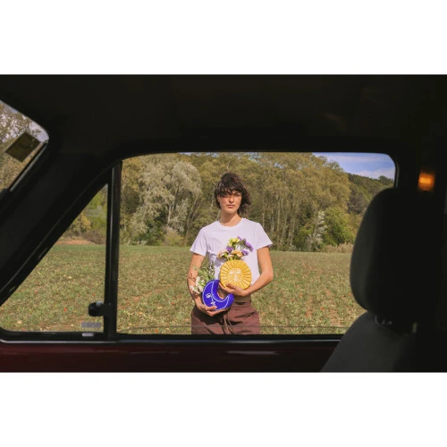 Ваза для цветов moon, 18 см, синяя