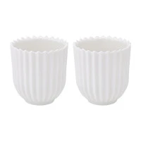 Набор из двух подставок для яиц белого цвета из коллекции edge, s