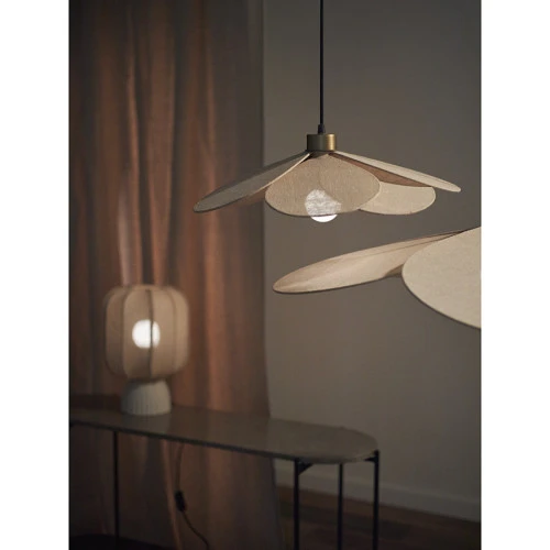 Светильник подвесной kamille, D79 см, бежевый