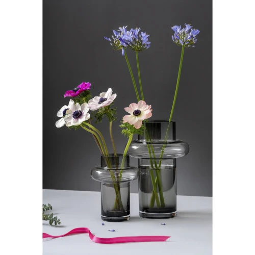 Ваза vayr, 20 см, серая