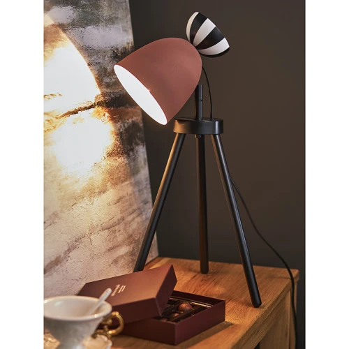 Светильник настольный anniken, D20х58 см, терракотовый