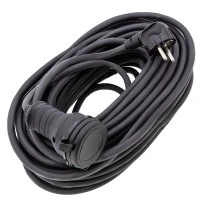 Удлинитель силовой 20 м, 16 А, тип УХз16, КГ 3 x 1.5 мм, 1 розетка, Сибртех