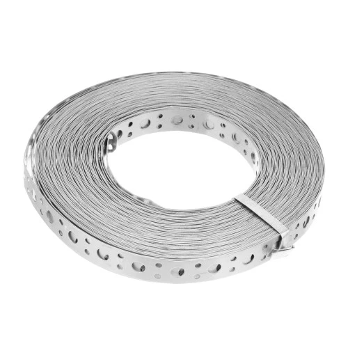 Лента перфорированная, вентиляционная, прямая, 0.7 мм, LP V, 2 см х 25 м, цинк Сибртех