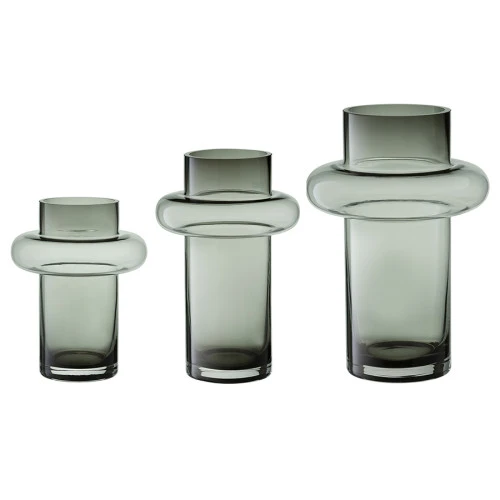 Ваза vayr, 26 см, серая