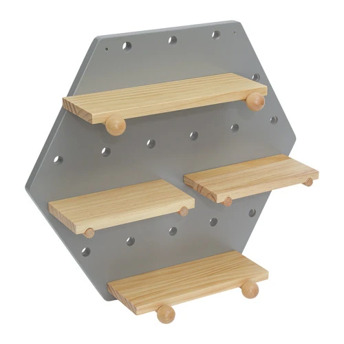 Пегборд shely, 43х50 см, светло-серый