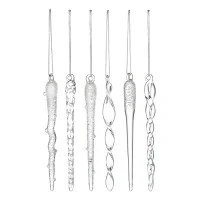 Набор ёлочных украшений fancy icicles из коллекции new year essential, 6 шт.