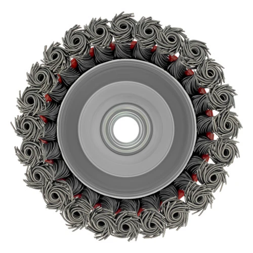 Щетка для УШМ, 100 мм, М14, "чашка", крученая проволока 0.8 мм Matrix