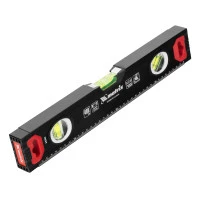 Уровень алюминиевый, усиленный, фрезерованный, 3 глазка, 400 мм Matrix