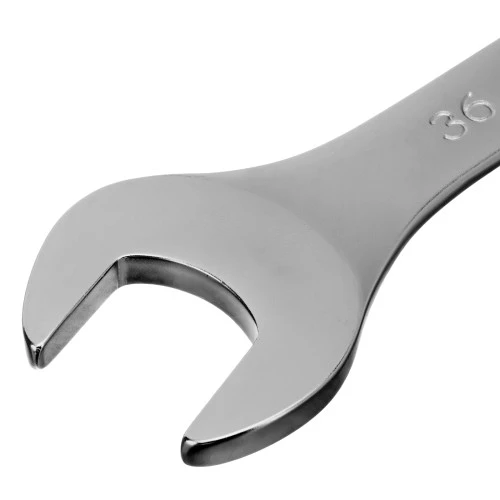 Ключ комбинированный, 36 мм, CrV, матовый хром Stels