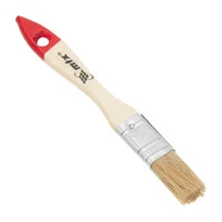 Кисть плоская "Стандарт" 3/4" (20 мм) натуральная щетина, деревянная ручка MTX