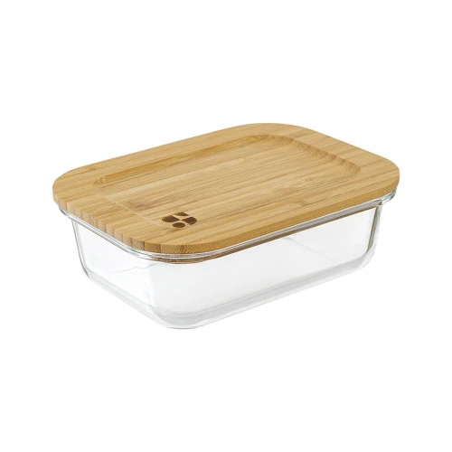 Набор контейнеров для запекания и хранения eco store с крышками из бамбука, 3 шт.