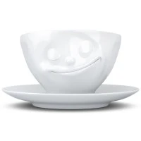 Чайная пара happy, 200 мл, белая