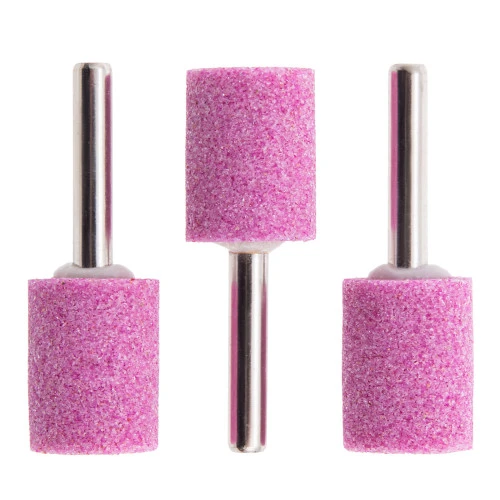 Шарошка абразивная, цилиндр, 19 x 25 x 6 мм, F46, 3 шт Matrix