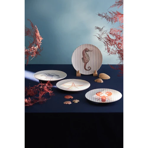 Набор из четырех тарелок aquarium из коллекции sea treasures, D21,5 см