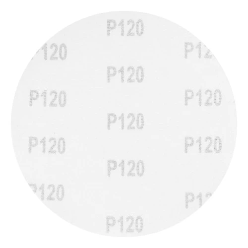 Круг абразивный на ворсовой подложке под "липучку", P 120, 150 мм, 5 шт Matrix