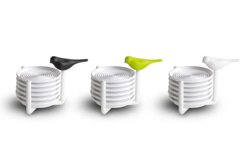 Набор подставок под чашки sparrow, белый/черный